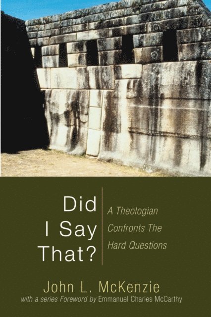 John L. McKenzie - Did I Say That?, E-bok