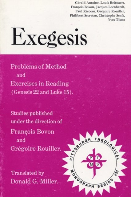 Gregoire Rouiller, Francois Bovon - Exegesis, E-bok