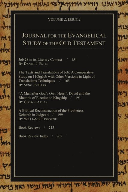 Stephen J. Andrews - Journal for the Evangelical Study of the Old Testament, 2.2, E-bok