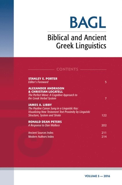 Matthew Brook O'Donnell, Stanley E. Porter - Biblical and Ancient Greek Linguistics, Volume 5, E-bok