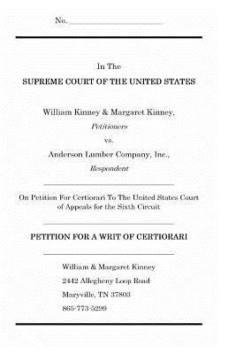 William Kinney - Petition for a Writ of Certiorari, Häftad