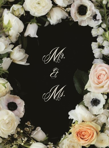 Something Blue Guest Books - Mr. & Ms. Flowered Wedding Guest Book, Inbunden