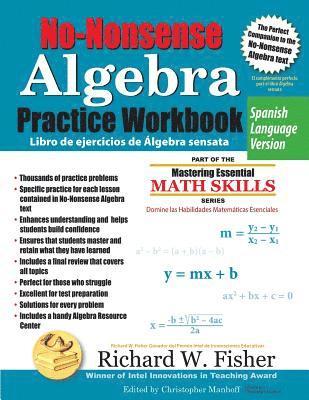 Richard W Fisher - No-Nonsense Algebra Practice Workbook, Spanish Language Version, Häftad