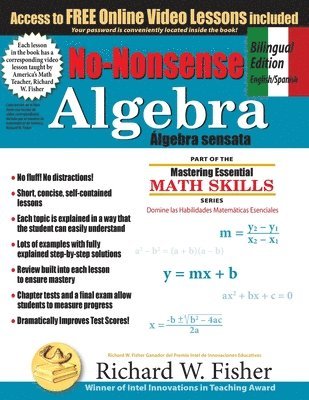 Richard W Fisher - No-Nonsense Algebra, Bilingual Edition (English - Spanish), Häftad