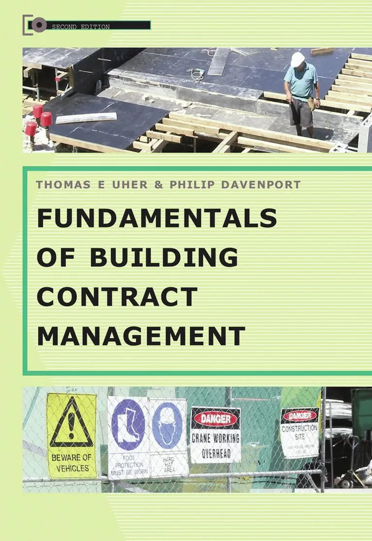 Thomas Uher, Phillip Davenport - Fundamentals of Building Contract Management, Häftad. Tillgänglighet: Lägg i varukorg