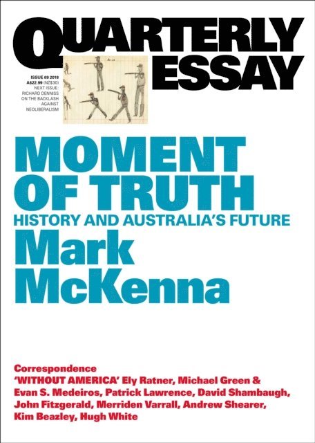Mark McKenna - Quarterly Essay 69 Moment of Truth, E-bok