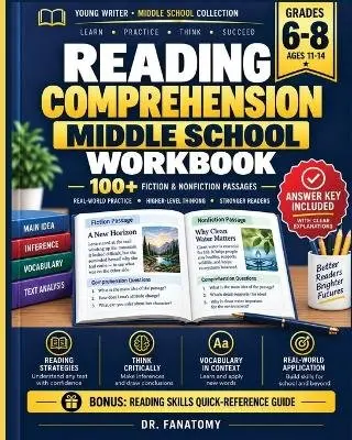 Fanatomy - Reading Comprehension Workbook for Middle School Grades 6-8, Häftad. Tillgänglighet: Lägg i varukorg