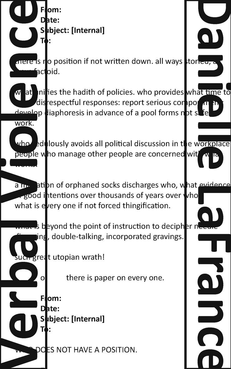 Danielle LaFrance - Verbal Violence, Häftad