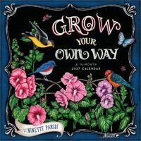 Hopper Studios - Grow Your Own Way 2027 12 X 24 Inch (Hanging) Monthly Square Wall Calendar Featuring the Artwork of Ninette Parisi Plastic-Free. Tillgänglighet: Lägg i varukorg