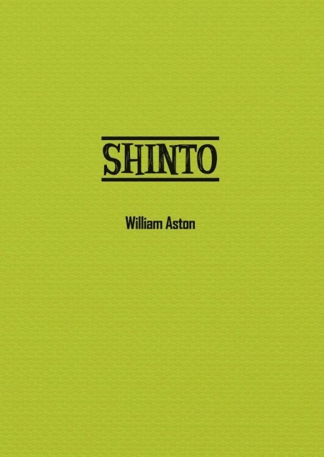 William Aston - Shinto, E-bok