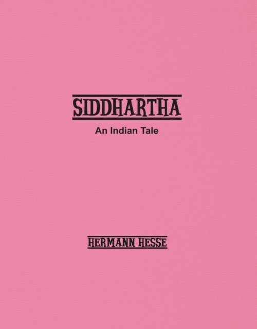 Hermann Hesse - Siddhartha, E-bok