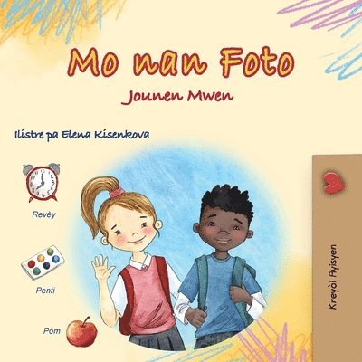 Kidkiddos Books - Words in Pictures - My Day (Haitian Creole Children's Book), Häftad