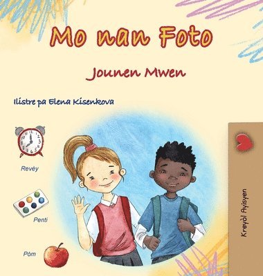 Kidkiddos Books - Words in Pictures - My Day (Haitian Creole Children's Book), Inbunden