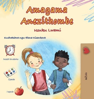 Kidkiddos Books - Words in Pictures - My Day (Zulu Children's Book), Inbunden