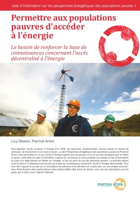 Lucy Stevens - Permettre aux populations pauvres daccéder à lénergie, E-bok
