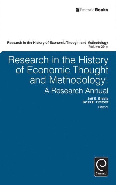 Jeff E. Biddle, Ross B. Emmett - Research in the History of Economic Thought and Methodology, E-bok