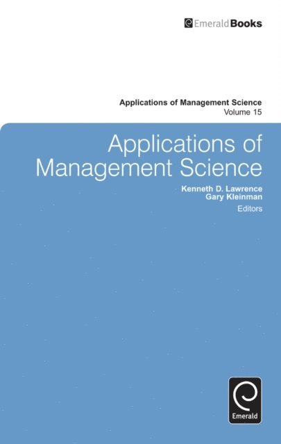 Gary Kleinman, Kenneth D. Lawrence - Applications of Management Science, E-bok