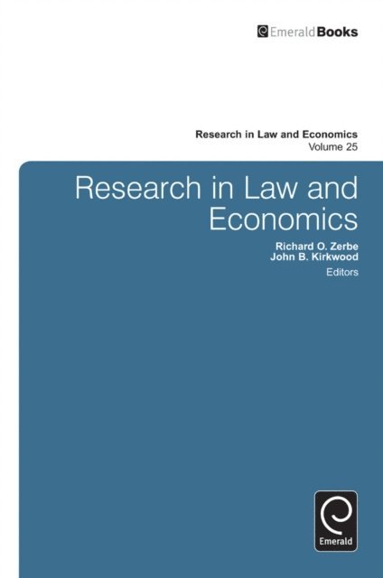 Richard O. ZerbeJr., John B. Kirkwood - Research in Law and Economics, E-bok