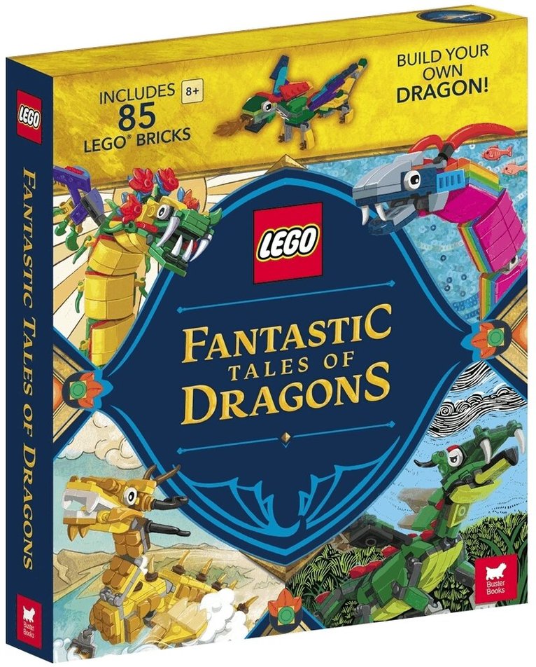 LEGO®, Buster Books - LEGO® Fantastic Tales of Dragons (with 85 LEGO bricks), Inbunden