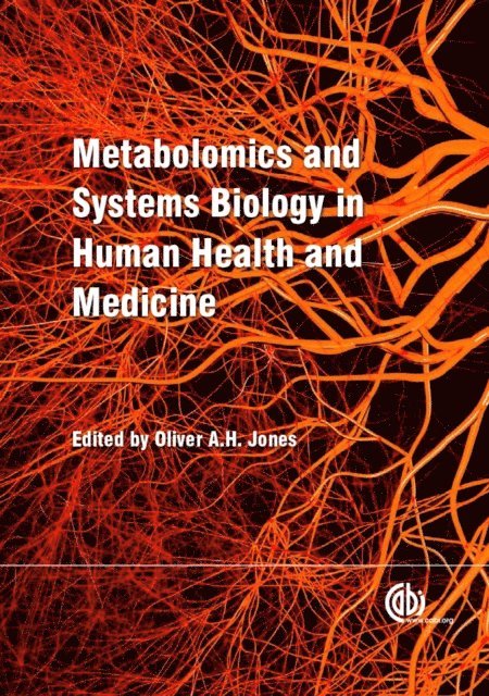 Oliver Jones - Metabolomics and Systems Biology in Human Health and Medicine, E-bok
