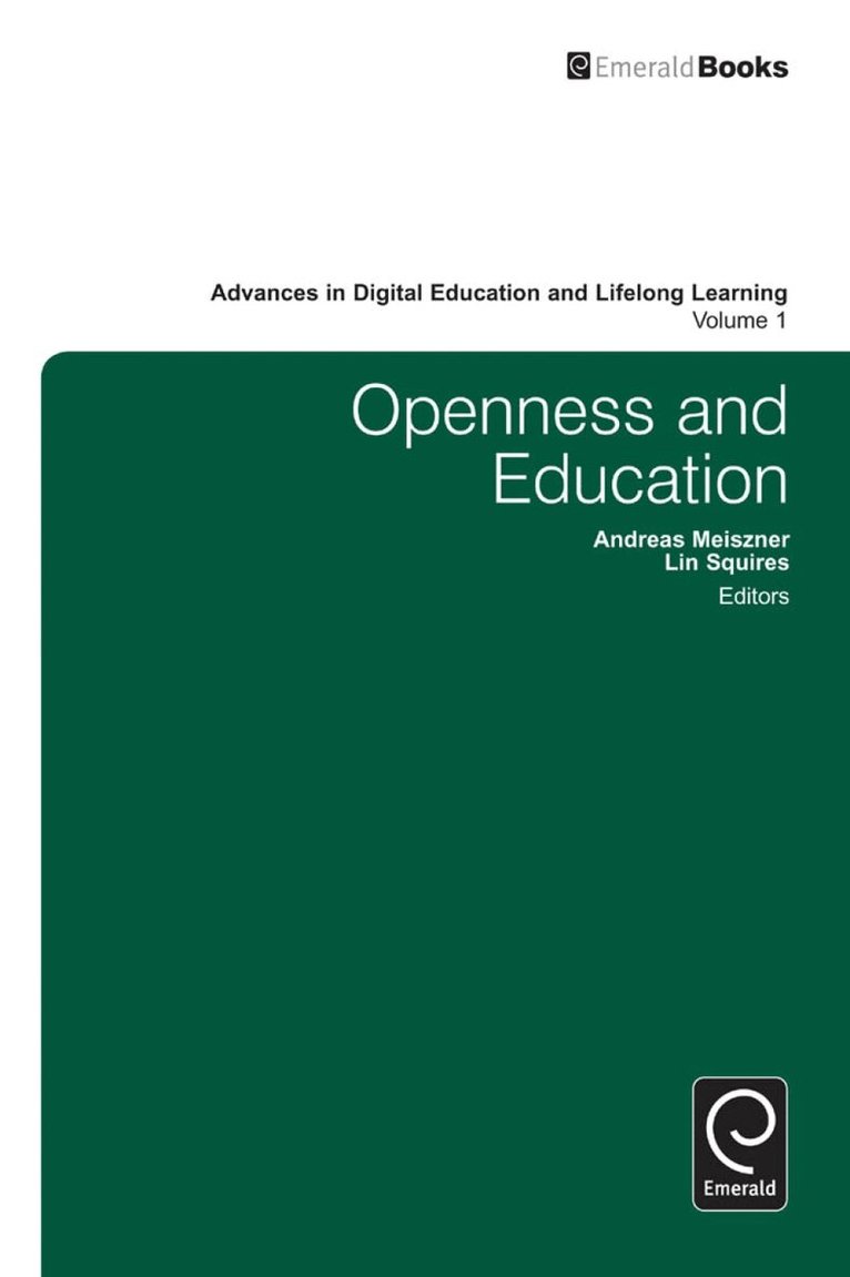 Andreas Meiszner, Lin Squire, Elmar Husmann - Openness and Education, Inbunden