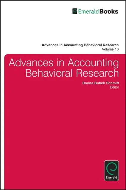 Donna Bobek Schmitt - Advances in Accounting Behavioral Research, E-bok. Tillgänglighet: Lägg i varukorg