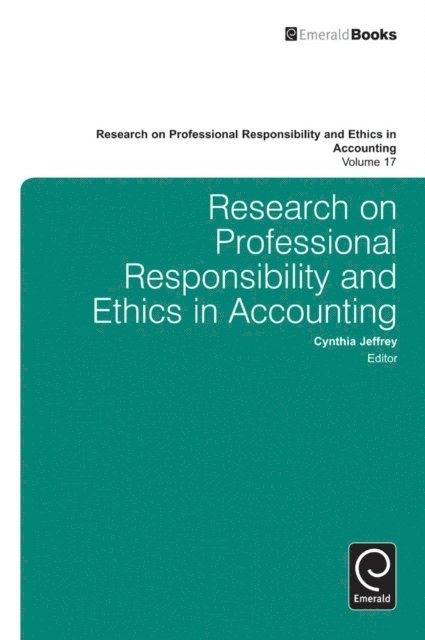 Cynthia Jeffrey - Research on Professional Responsibility and Ethics in Accounting, E-bok