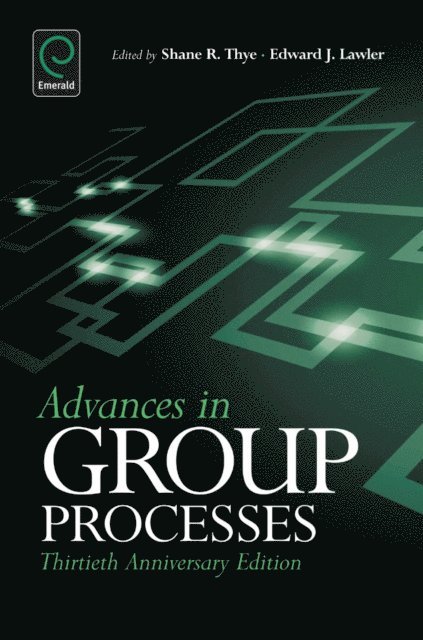 Edward J. Lawler, Shane R. Thye - Advances in Group Processes, E-bok