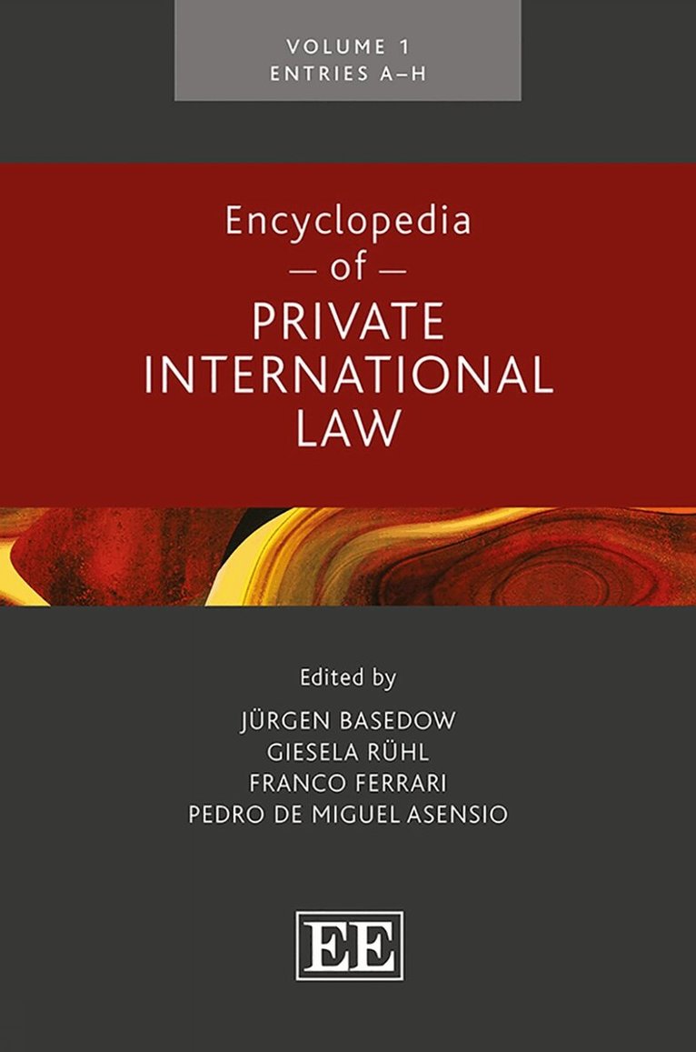 Jürgen Basedow, Giesela Rühl, Franco Ferrari, Pedro de Miguel Asensio - Encyclopedia of Private International Law, Inbunden. Tillgänglighet: Tillfälligt slut