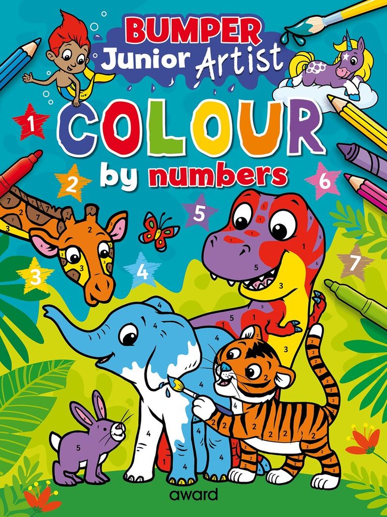 Junior Artist Bumper Colour By Numbers, Häftad
