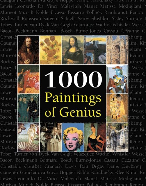Megan McShane, Joseph Manca, Victoria Charles - 1000 Paintings of Genius, E-bok. Tillgänglighet: Lägg i varukorg