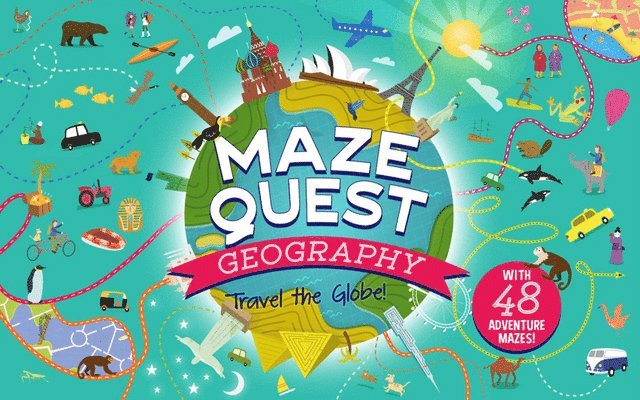 Anna Brett - Maze Quest: Geography, Häftad