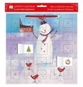 Snowman and Robin Calendar With Stickers