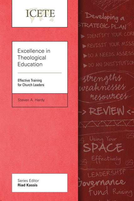 Steven A. Hardy - Excellence in Theological Education, E-bok
