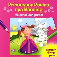e-Bok Prinsessan Paulas nya klänning  målarbok och pussel