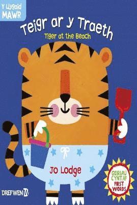 Macmillan - Cyfres y Llygaid Mawr: Teigr ar y Traeth / Tiger at the Beach, Inbunden