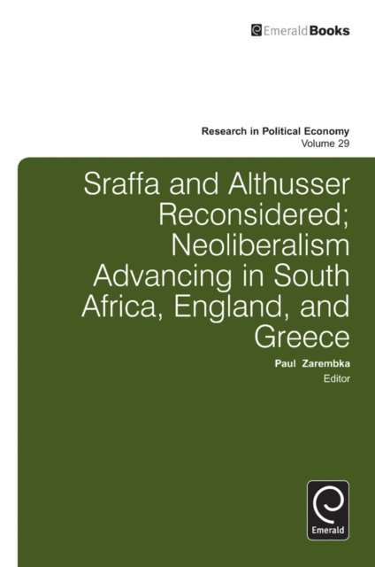 Paul Zarembka - Sraffa and Althusser Reconsidered, E-bok