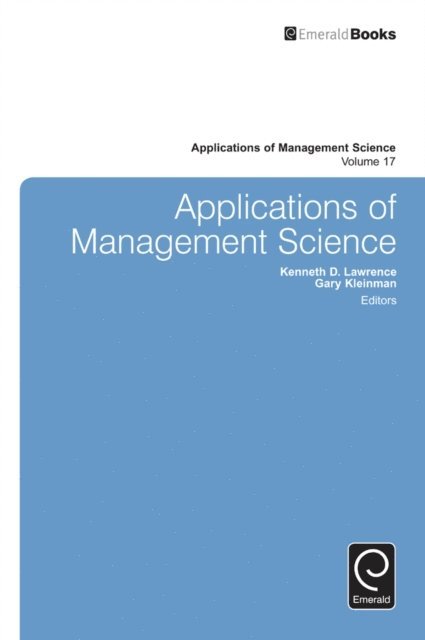 Gary Kleinman, Kenneth D. Lawrence - Applications of Management Science, E-bok