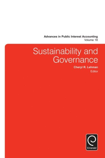 Cheryl R. Lehman - Sustainability and Governance, E-bok
