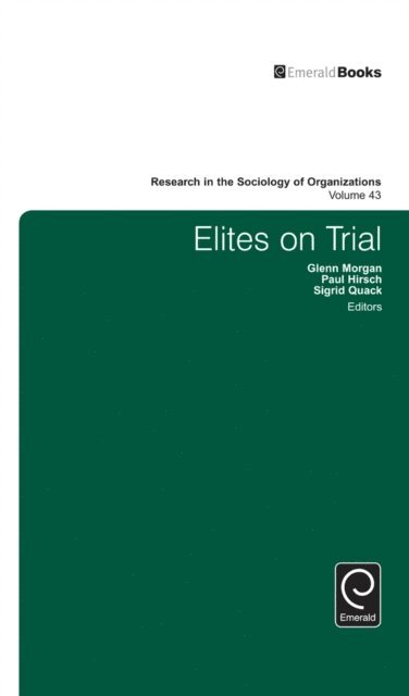 Paul Hirsch, Sigrid Quack, Glenn Morgan - Elites on Trial, E-bok