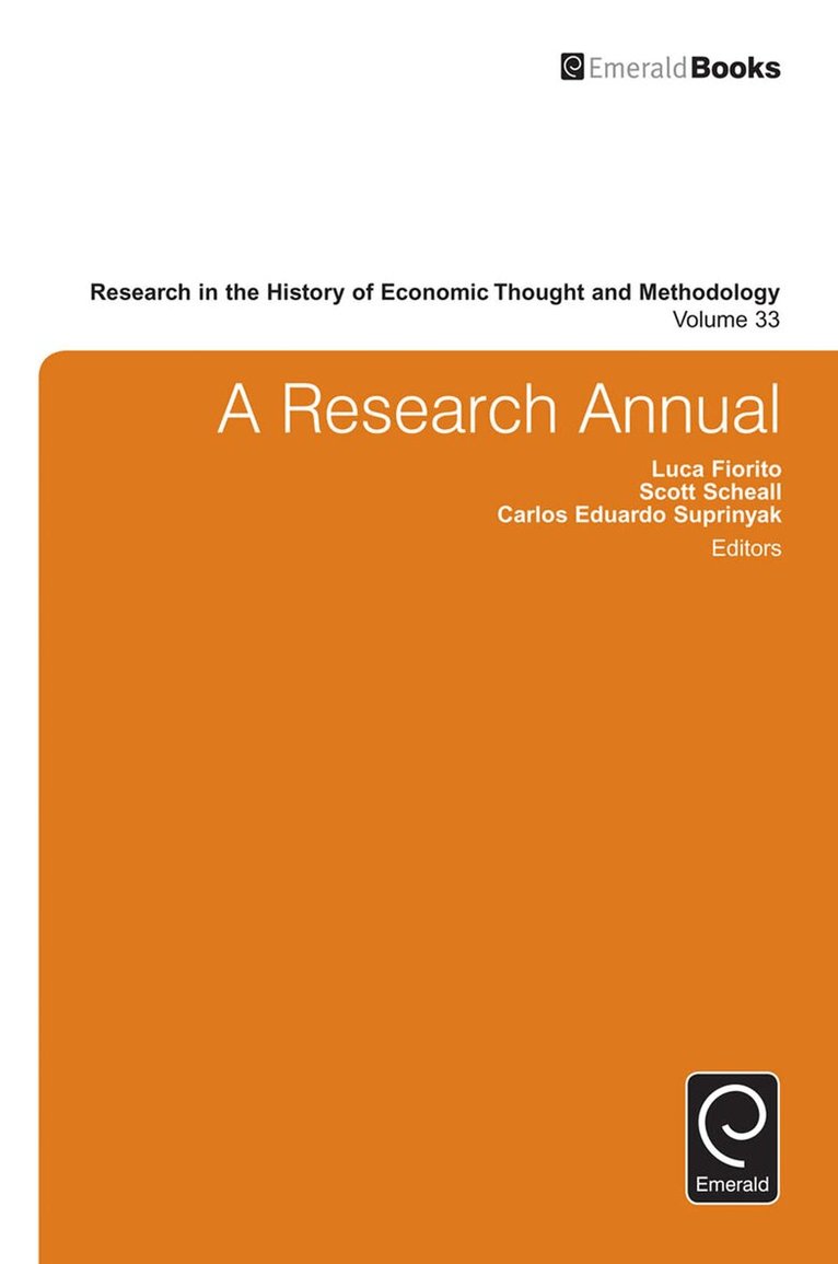 Luca Fiorito, Scott Scheall, Carlos Eduardo Suprinyak - Research Annual, Inbunden