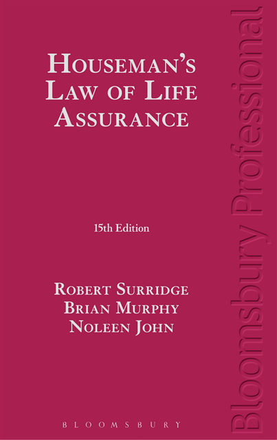 Robert Surridge, Noleen John, Brian Murphy - Houseman's Law of Life Assurance, E-bok