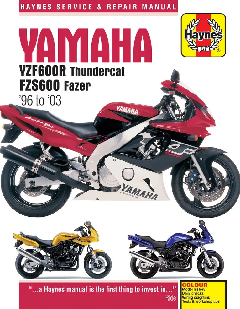 Yamaha YZF600R Thundercat & FZS600 Fazer (96 - 03) Haynes Repair Manual