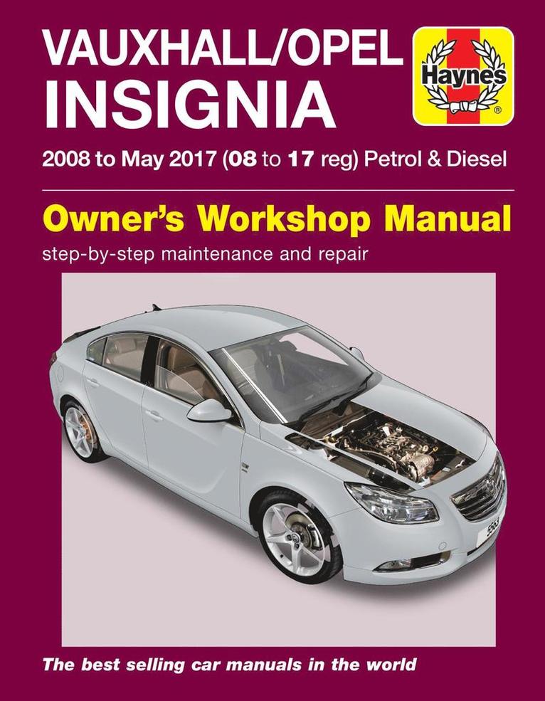 Haynes Publishing - Vauxhall/Opel Insignia ('08-May 17) 08 to 17 reg, Häftad