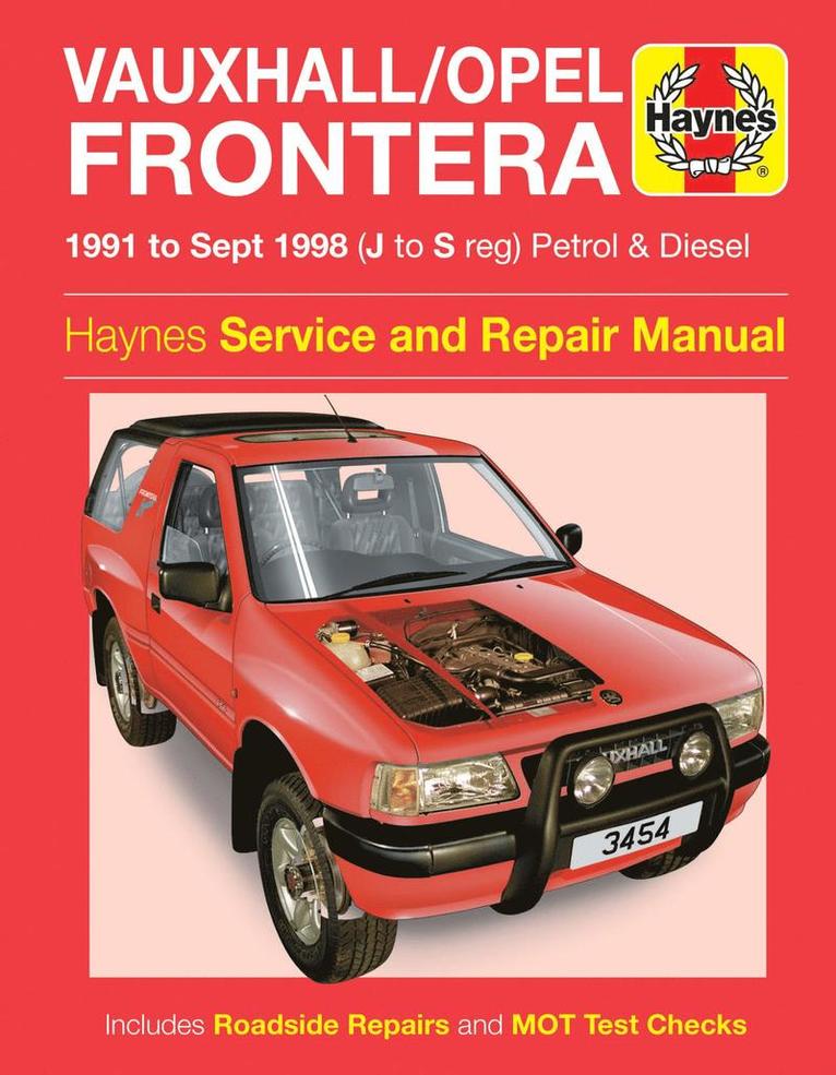 Haynes Publishing - Vauxhall/Opel Frontera Petrol & Diesel (91 - Sept 98), Häftad
