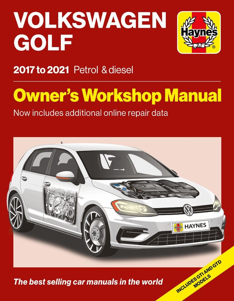 Haynes Group LTD - Volkswagen Golf 2017 to 2021 Petrol & Diesel, Häftad