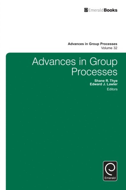 Edward J. Lawler, Shane R. Thye - Advances in Group Processes, E-bok