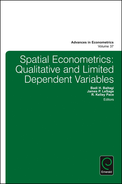 R. Kelley Pace, James P. LeSage, Badi H. Baltagi - Spatial Econometrics, E-bok