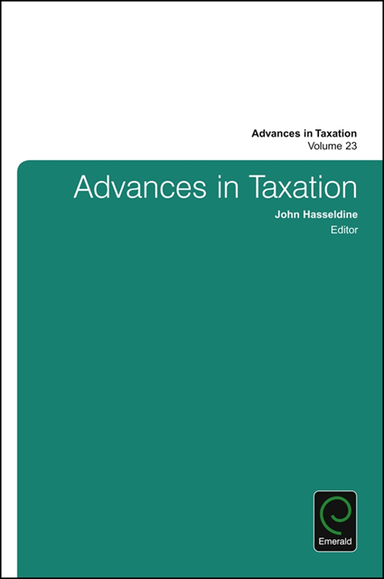 John Hasseldine - Advances in Taxation, E-bok