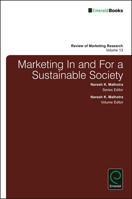 Naresh K. Malhotra - Marketing In and For a Sustainable Society, E-bok